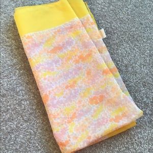 Vintage Hentex Yellow flower scarf